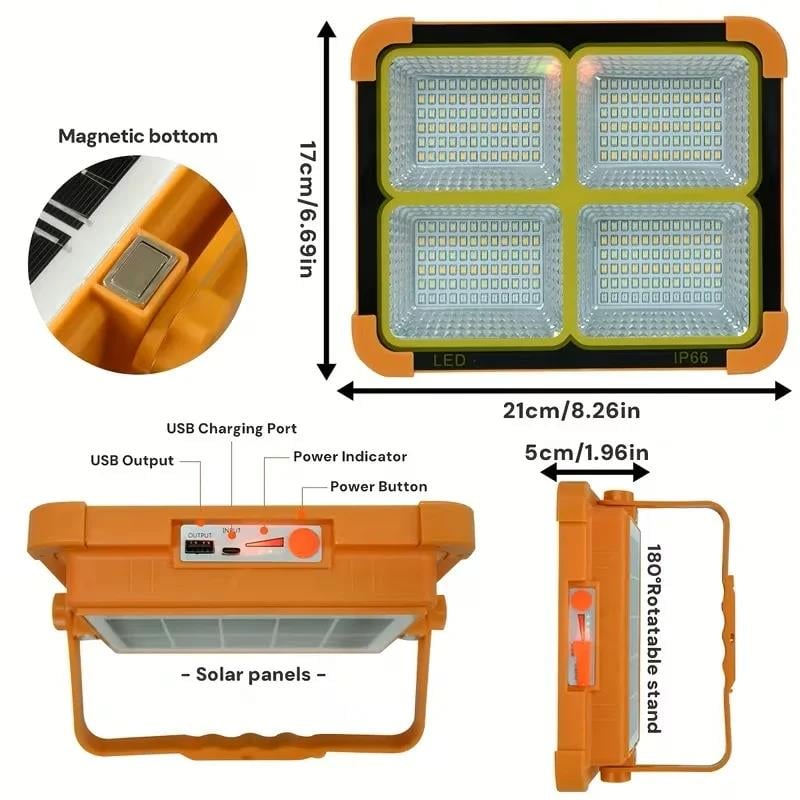 ProKAMA Ledli Solar Projektör 200W BK-200W (3936)