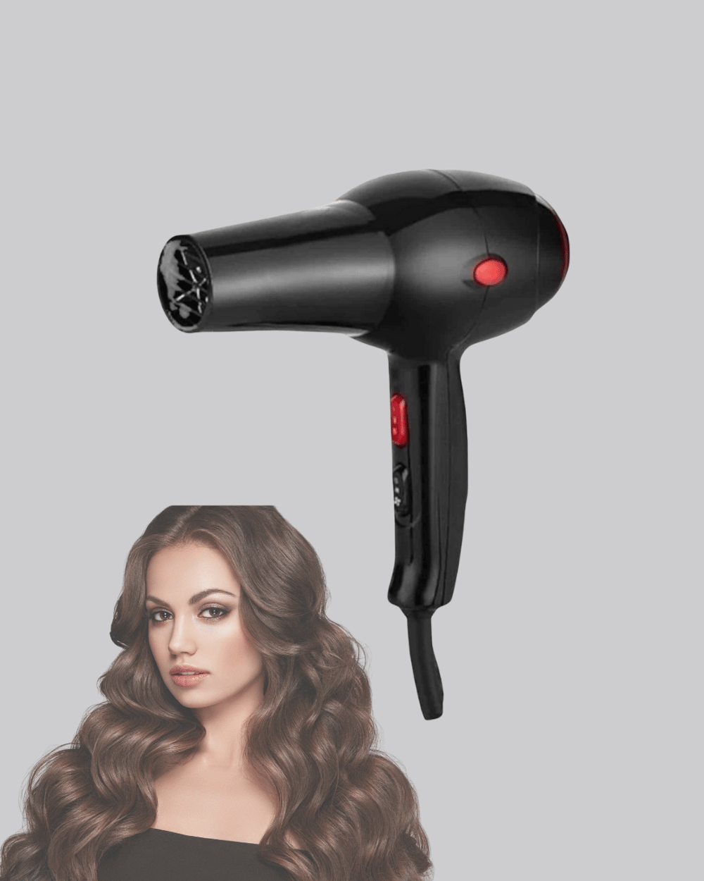 Profesyonel 2200W Fön Makinesi – AC Motorlu, Hızlı Kurutma, Hafif Tasarım