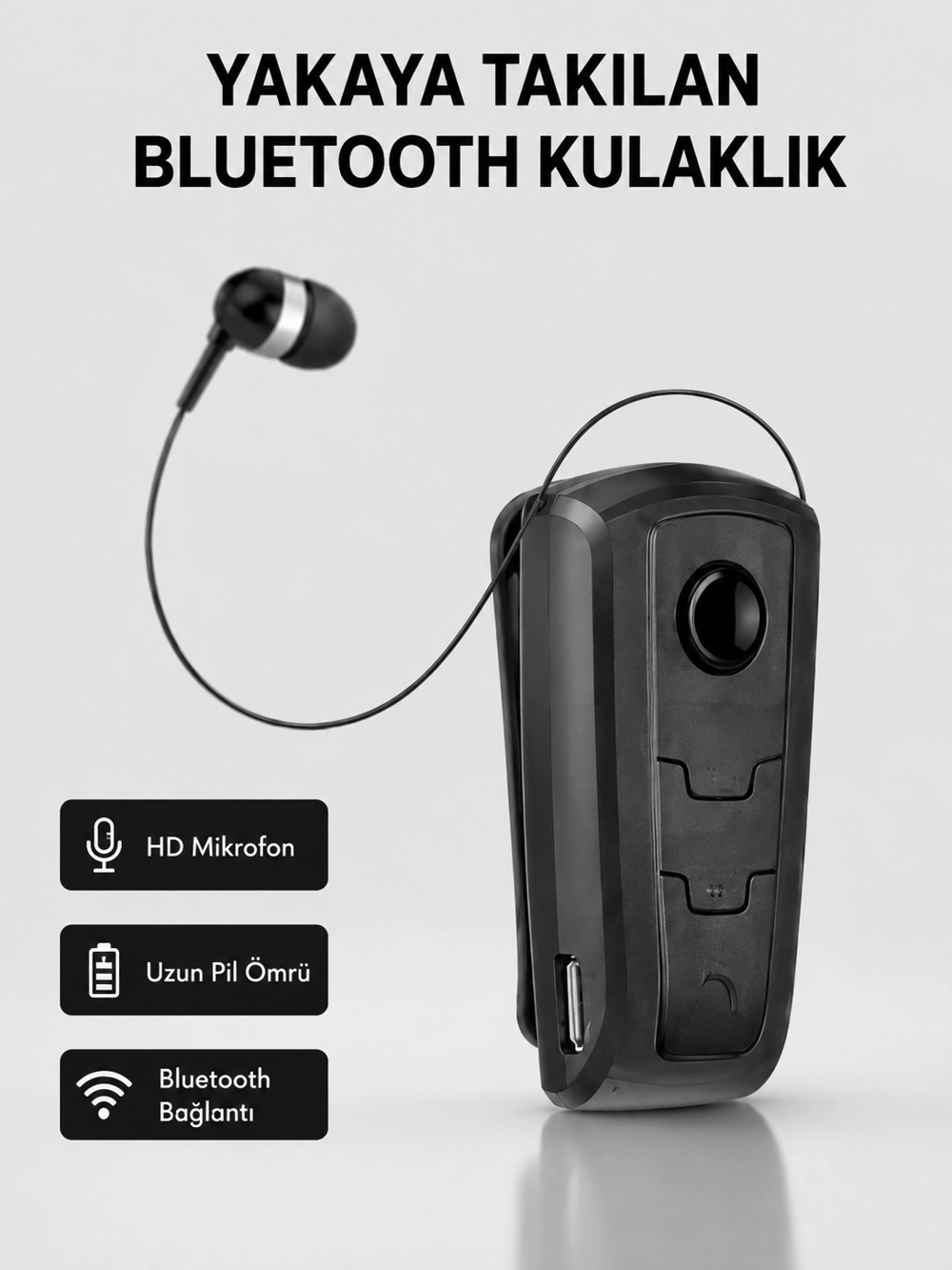 Profesyonel Bluetooth Kulaklık – Hızlı Şarj, Çift Cihaz Desteği, Uzun Süreli Kullanım