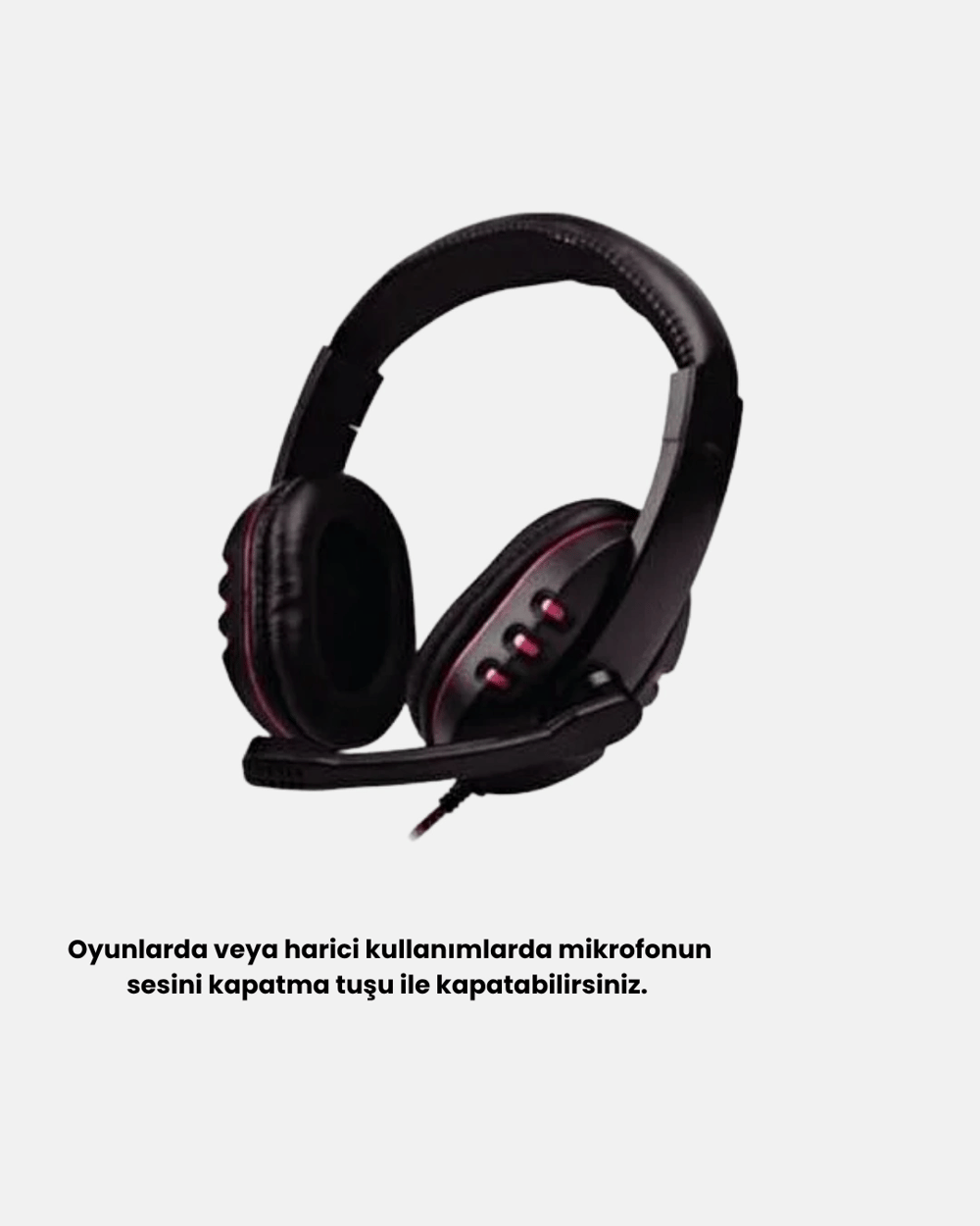 Profesyonel Gaming Kulaklık – Mikrofonlu, Yumuşak Pedli, Stereo Ses Kalitesi, Tere Dayanıklı