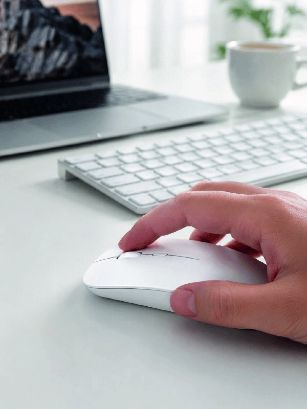 Profesyonel Kablosuz Bluetooth Mouse Çift Modlu Şarjlı Ergonomik Fare