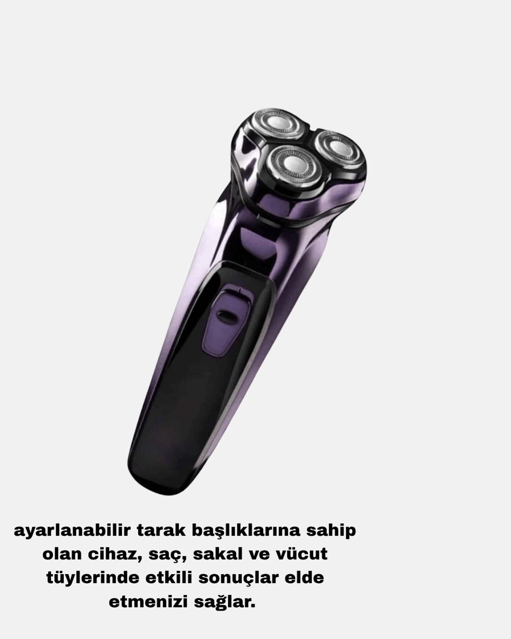 Profesyonel Şarjlı Tıraş Makinesi Ayarlanabilir Başlıklı Kablosuz