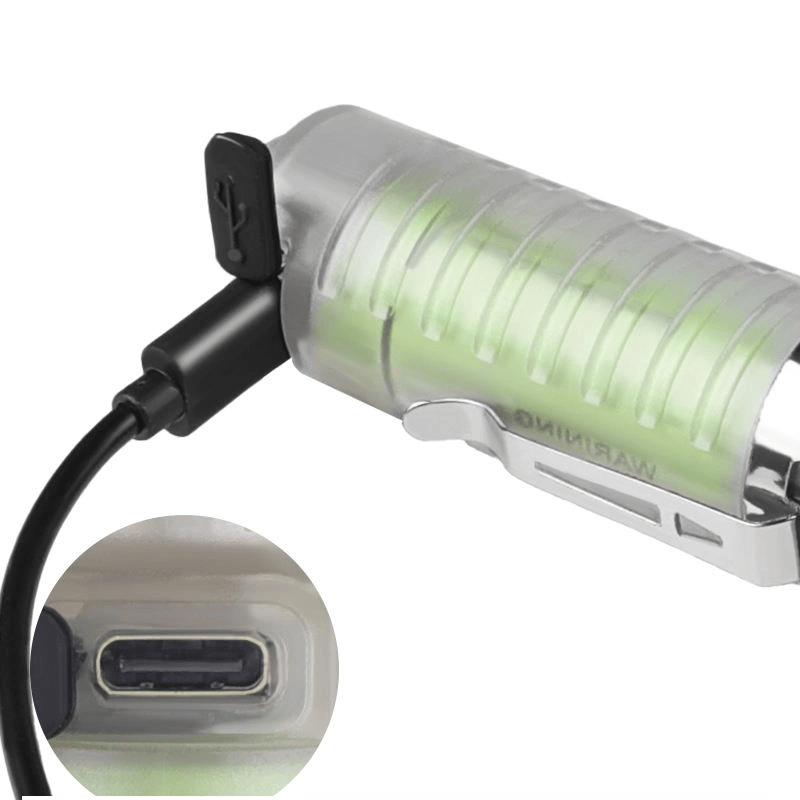 Profesyonel Tg Led Güçlü 8 Modlu Type-c 1000 Lümen Polis Çakarlı Şarjlı El Feneri