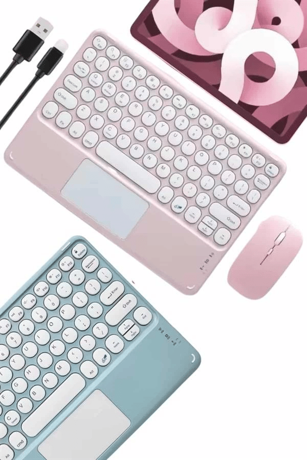 Profesyonel Wifi Q Klavye Bluetooth Klavye Touchpad 10.8 Inç