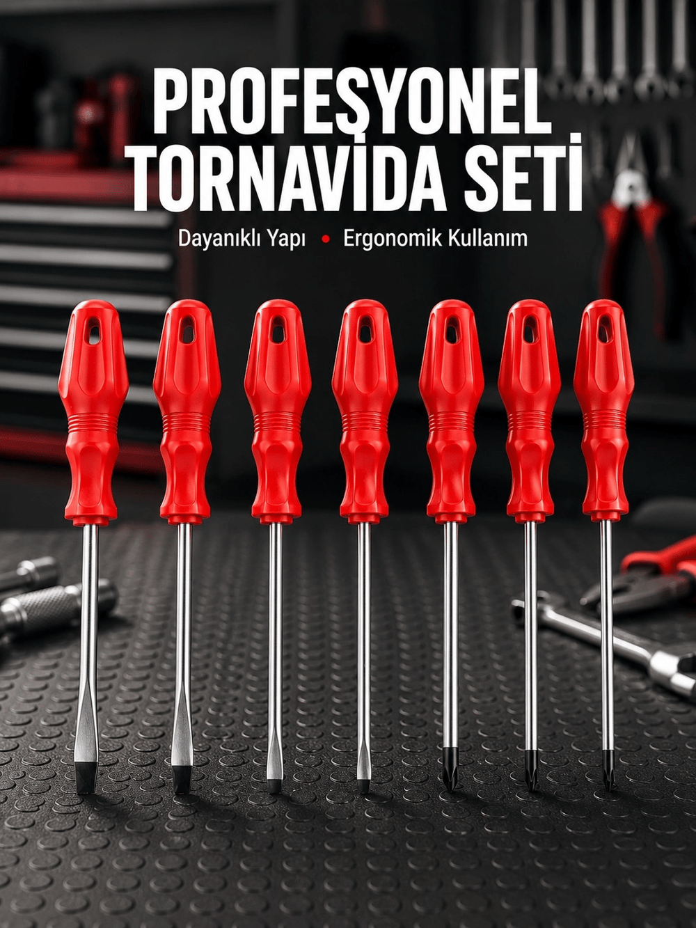 Profesyonel ve Günlük Kullanıma Uygun 7li Tornavida Seti