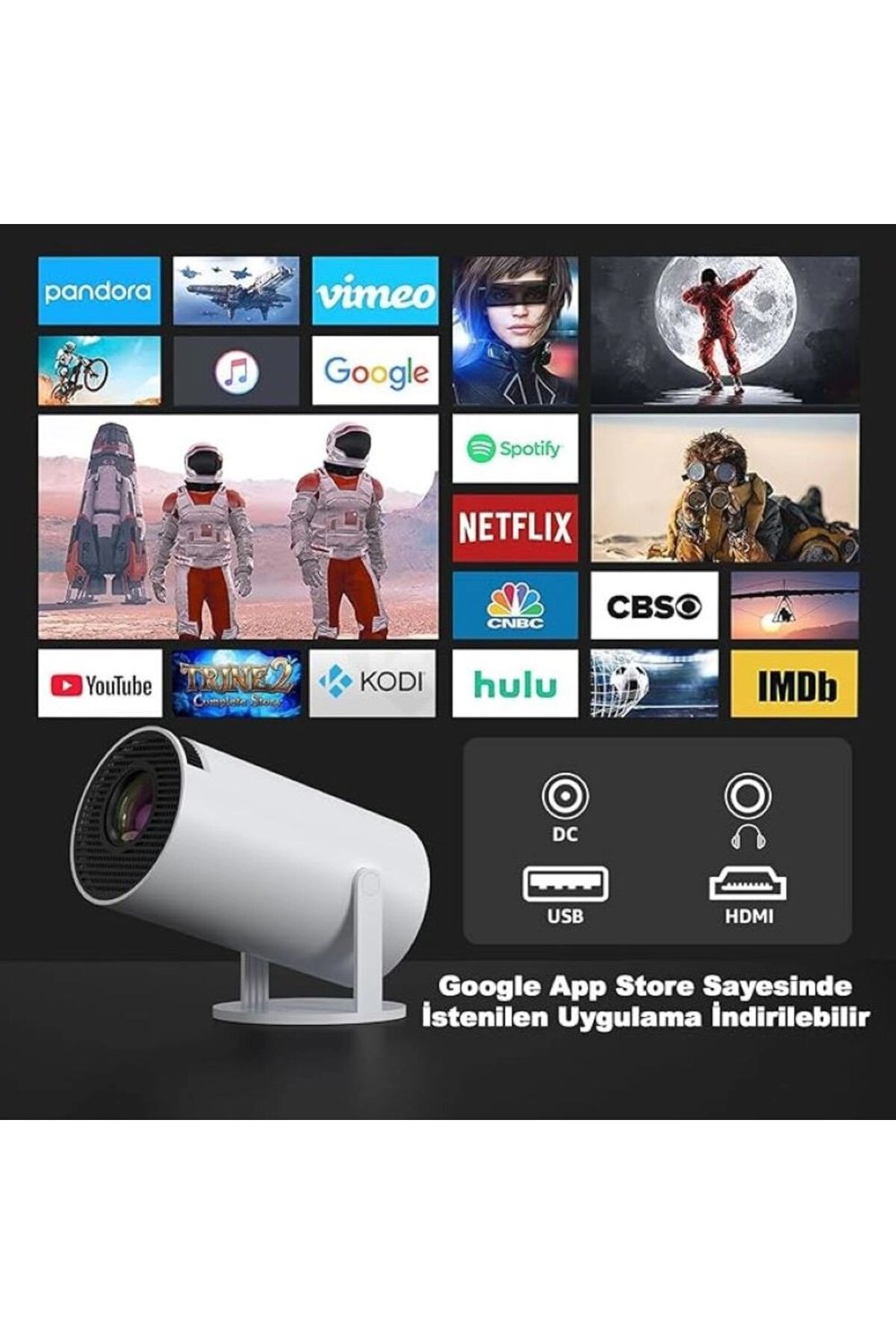 Projeksiyon Cihazı - Renk: Beyaz, Çözünürlük Teknolojisi: HD, Çözünürlük: 1280 x 720