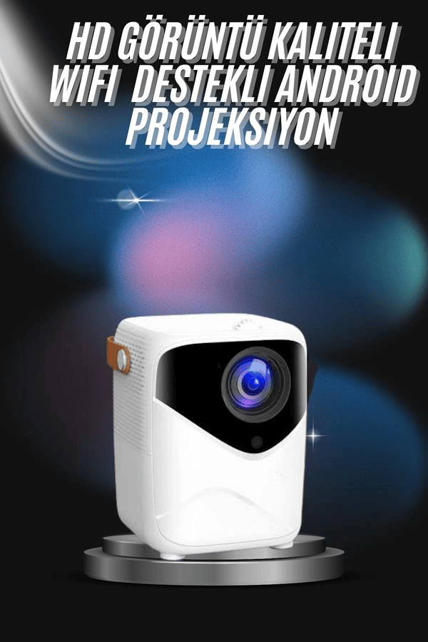 Projeksiyon Ev Sineması Bluetooth 4k HD Kaliteli Görüntü Kumandalı