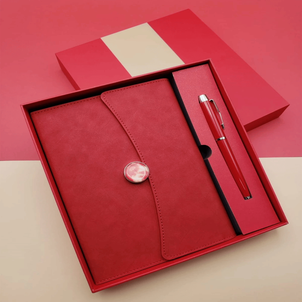 Promosyon Defter Kalem Seti Kırmızı Renk