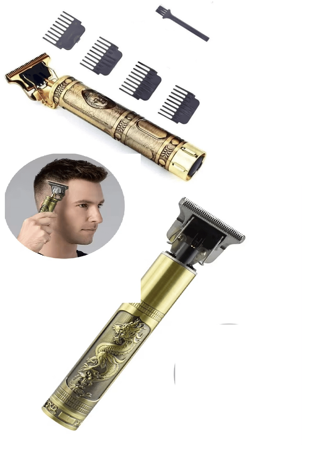 Ps-033 Çelik Kasa Profesyonel T-bıçak Saç Sakal Ense Ve Çizim Tıraş Makinesi
