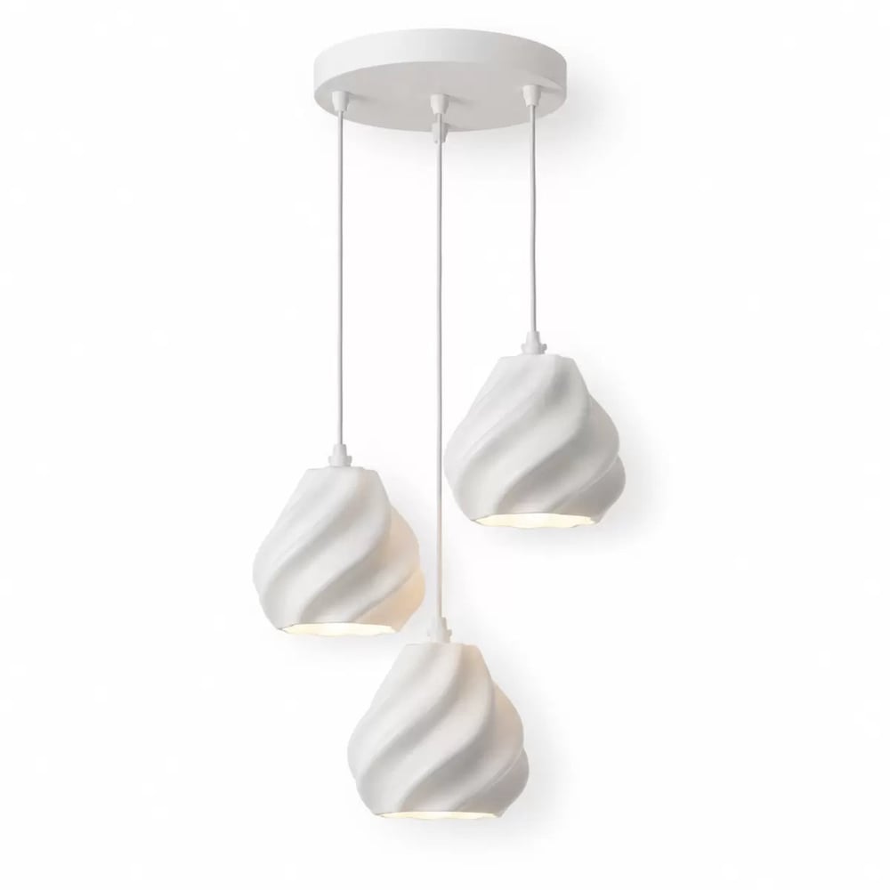 Pumpki̇n Salon Oturma Odasi Üçlü Sarkıt Avize – Salon Aydınlatması 70 Cm