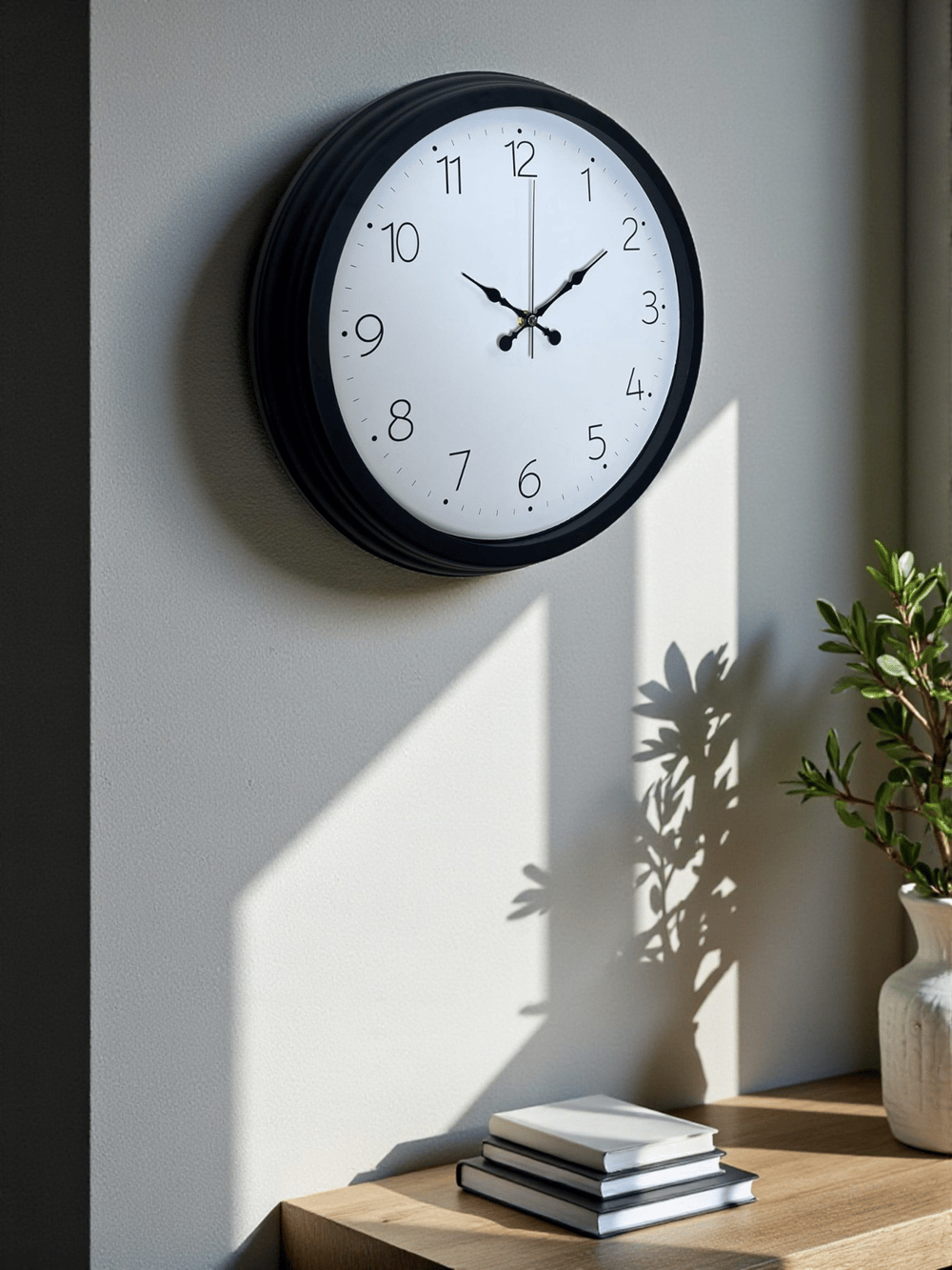 Pure Time Black 40 Cm Metal Duvar Saati