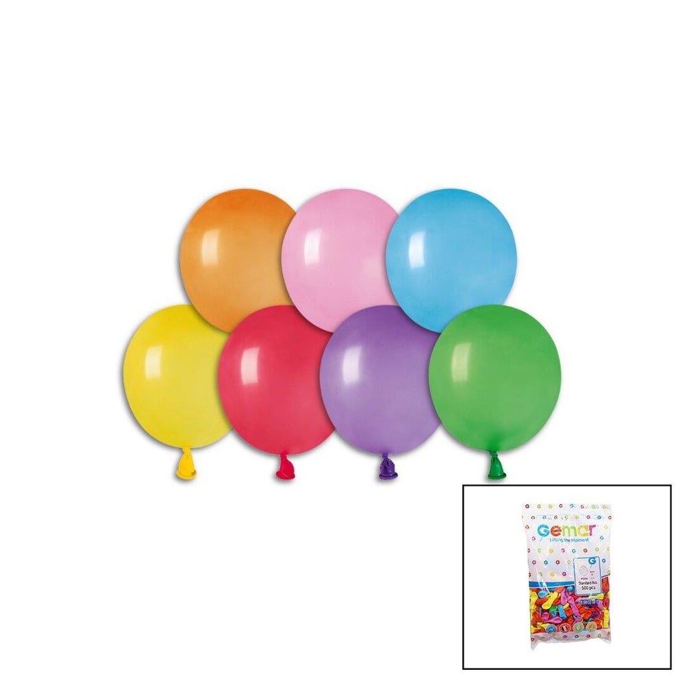 RENKLİ SU BALON 3 İNÇ - 8CM - 500PCS (3936)