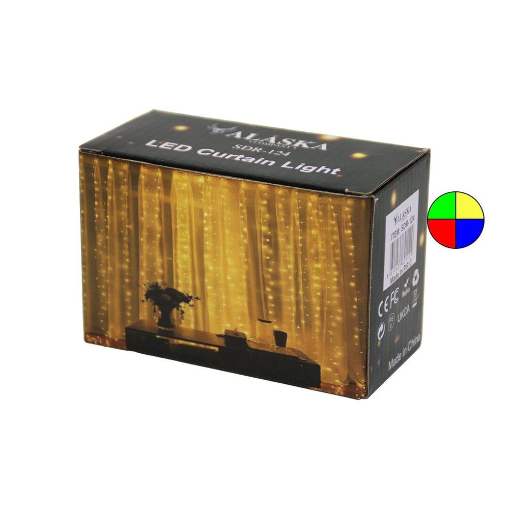 RGB 3X3MT USB - KUMANDALI TEL PERDE LED - DEKOR LAMBA (3936)