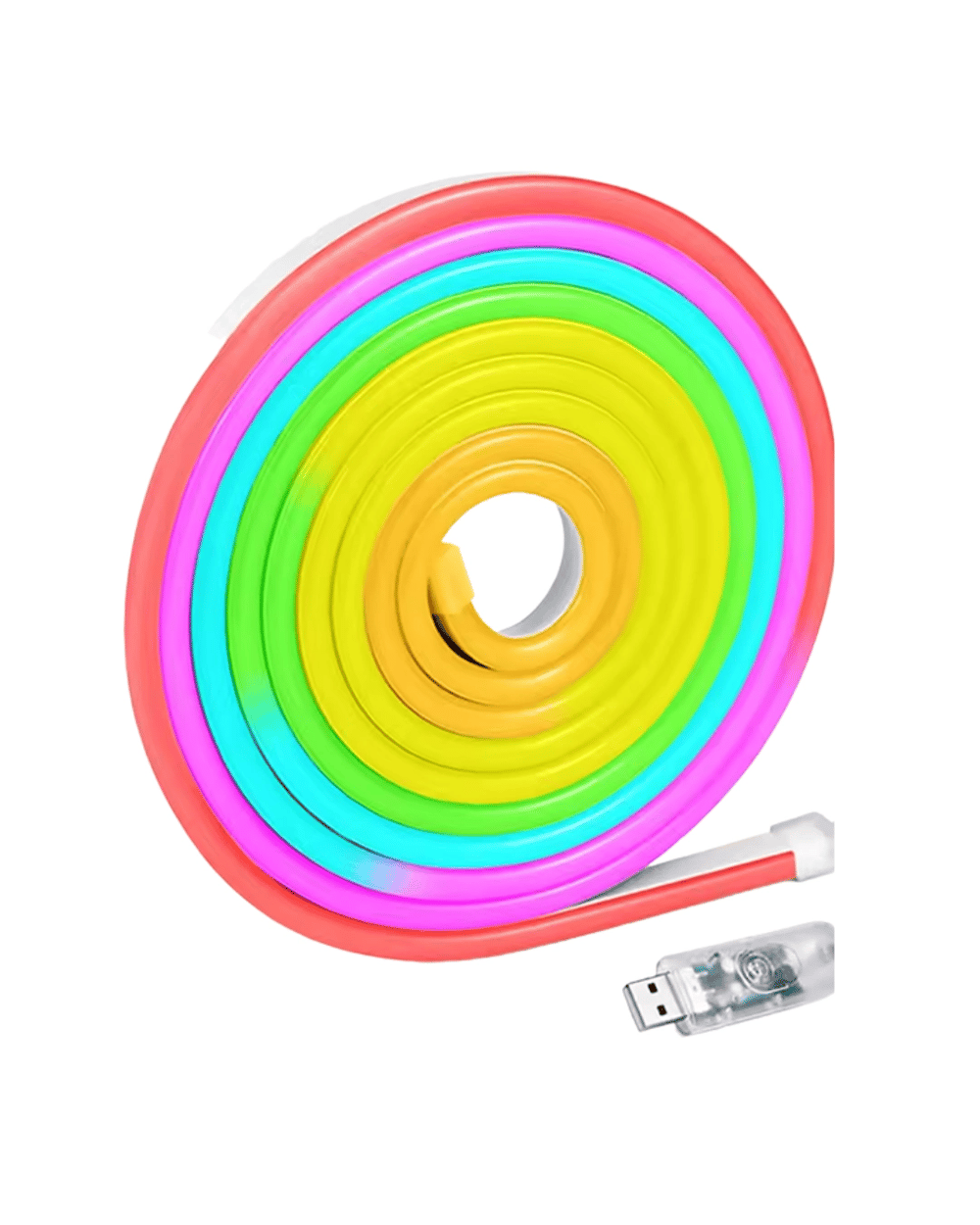 RGB Akıllı LED Neon Şerit Işık 3 Metre Uzaktan Kumandalı ve Telefon Kontrollü Renkli Aydınlatma