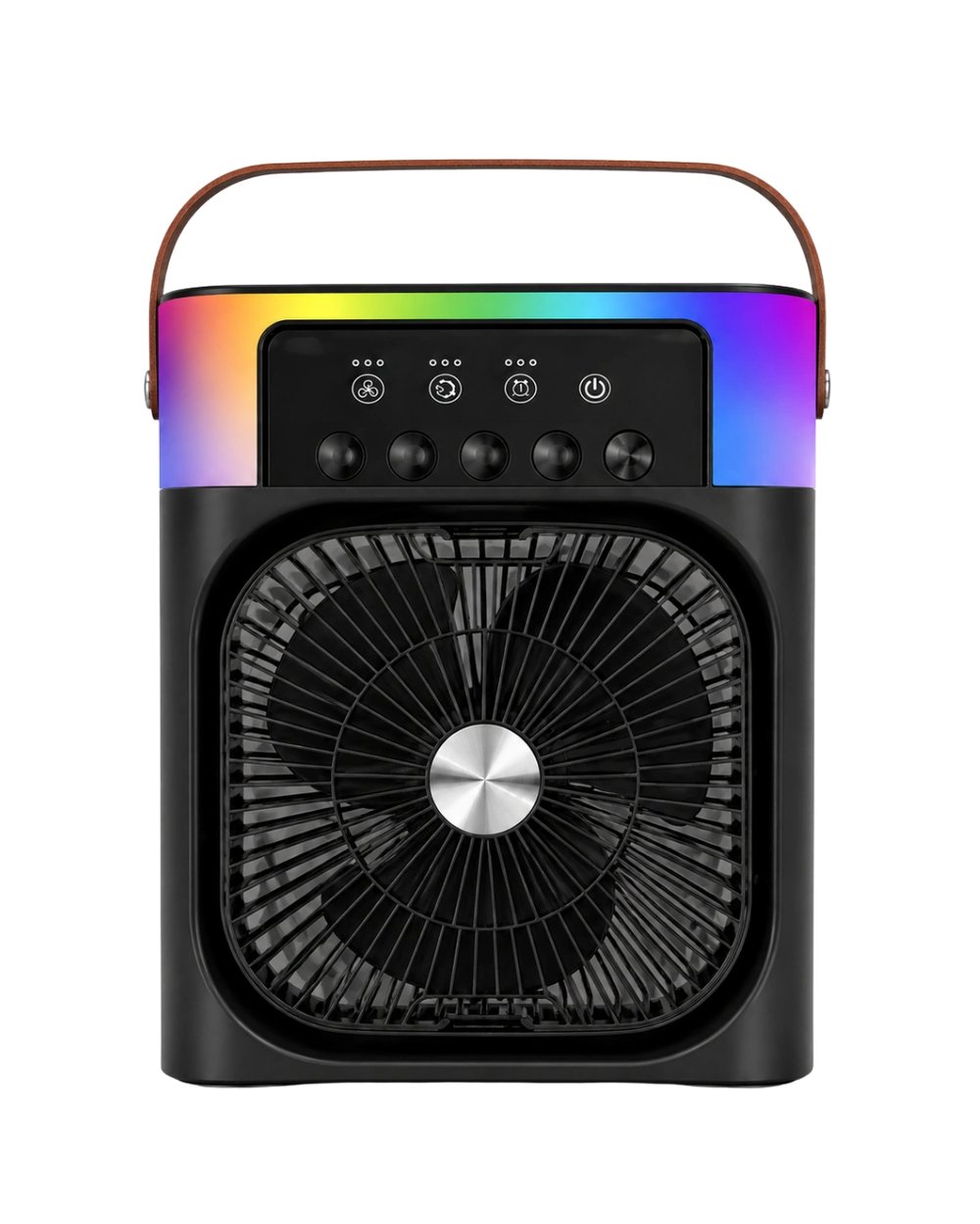RGB Işıklı Buharlı Masaüstü Fan Sessiz Çalışan USB Şarjlı Taşınabilir Fan