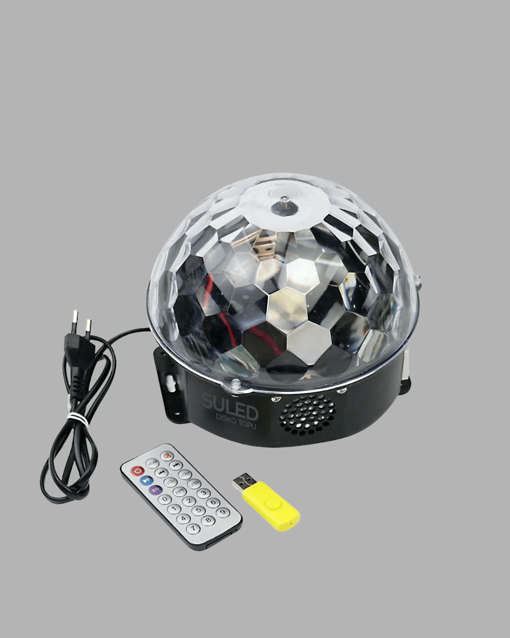 RGB LED Disko Topu Projektör – Ev Partileri, Doğum Günleri ve Eğlence İçin Işık Şovu