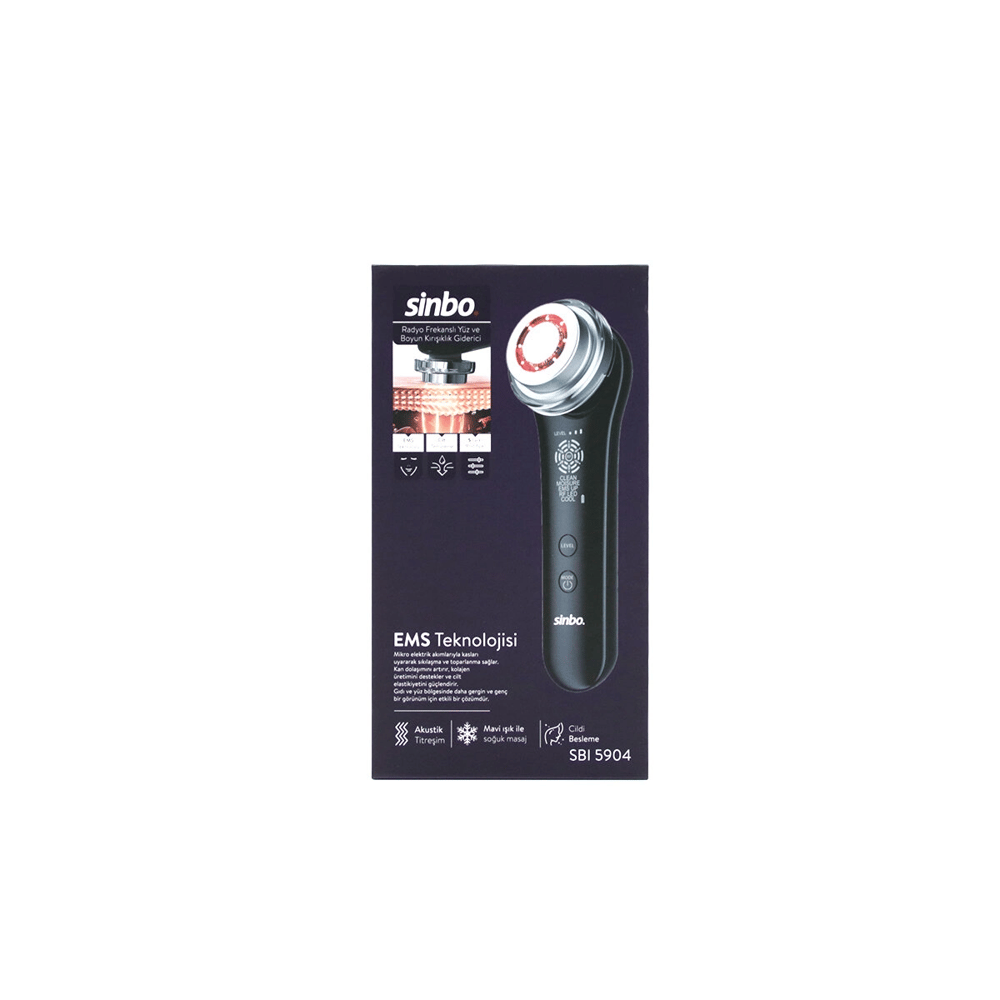 Radyo Frekanslı Yüz - Boyun Kırışıklık Giderici 5 Farklı Mod Ems Teknoloji Sbı-5904 Bx40