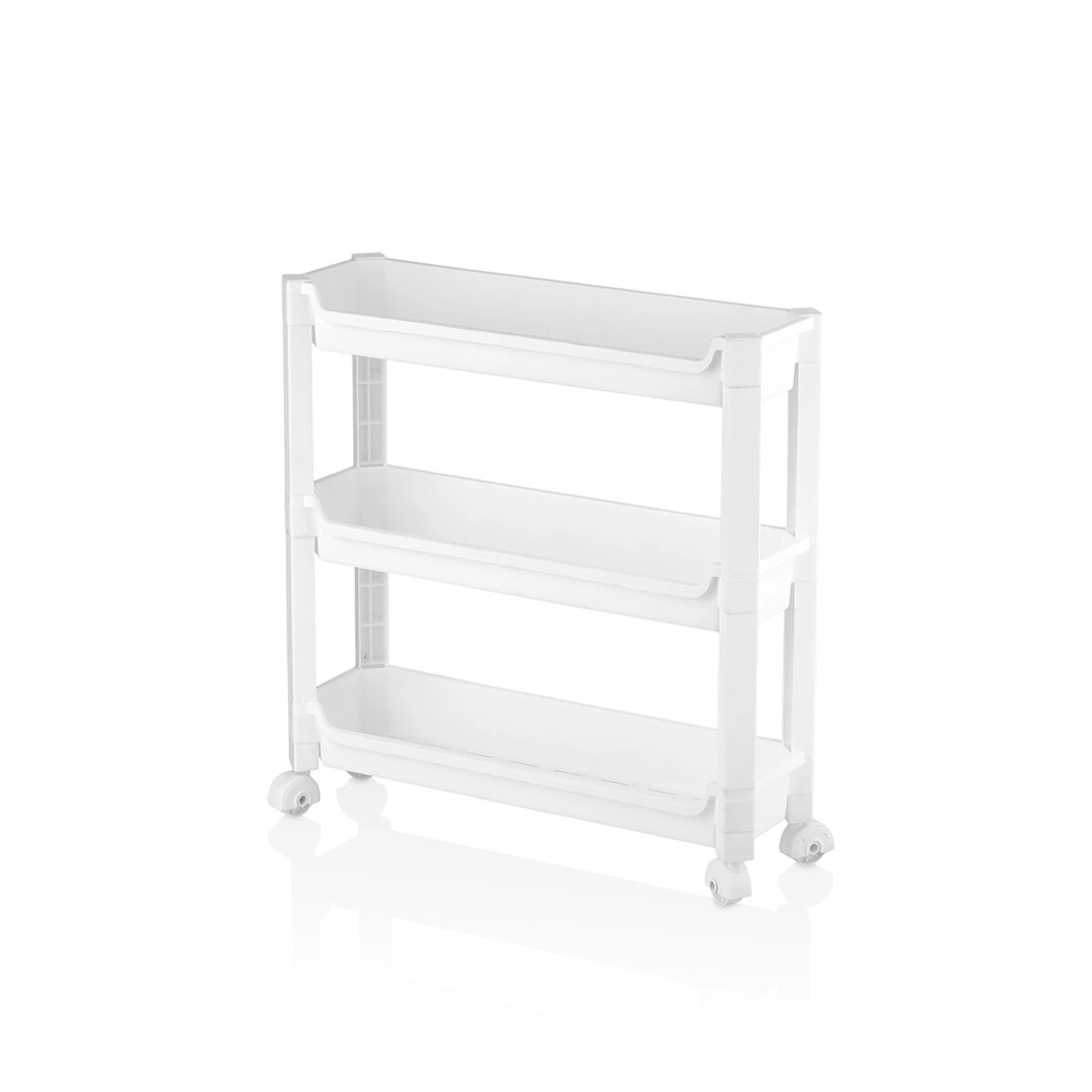 Rafty 3 Katlı Tekerlekli Sepet Organizer Düzenleyici Raf Ünitesi 465x145x480mm Bx40