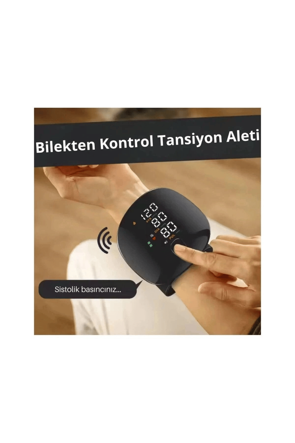 Renkli LCD Ekranlı Bilekten Tansiyon Aleti – Taşınabilir ve Kolay Kullanım Tansiyon Aleti
