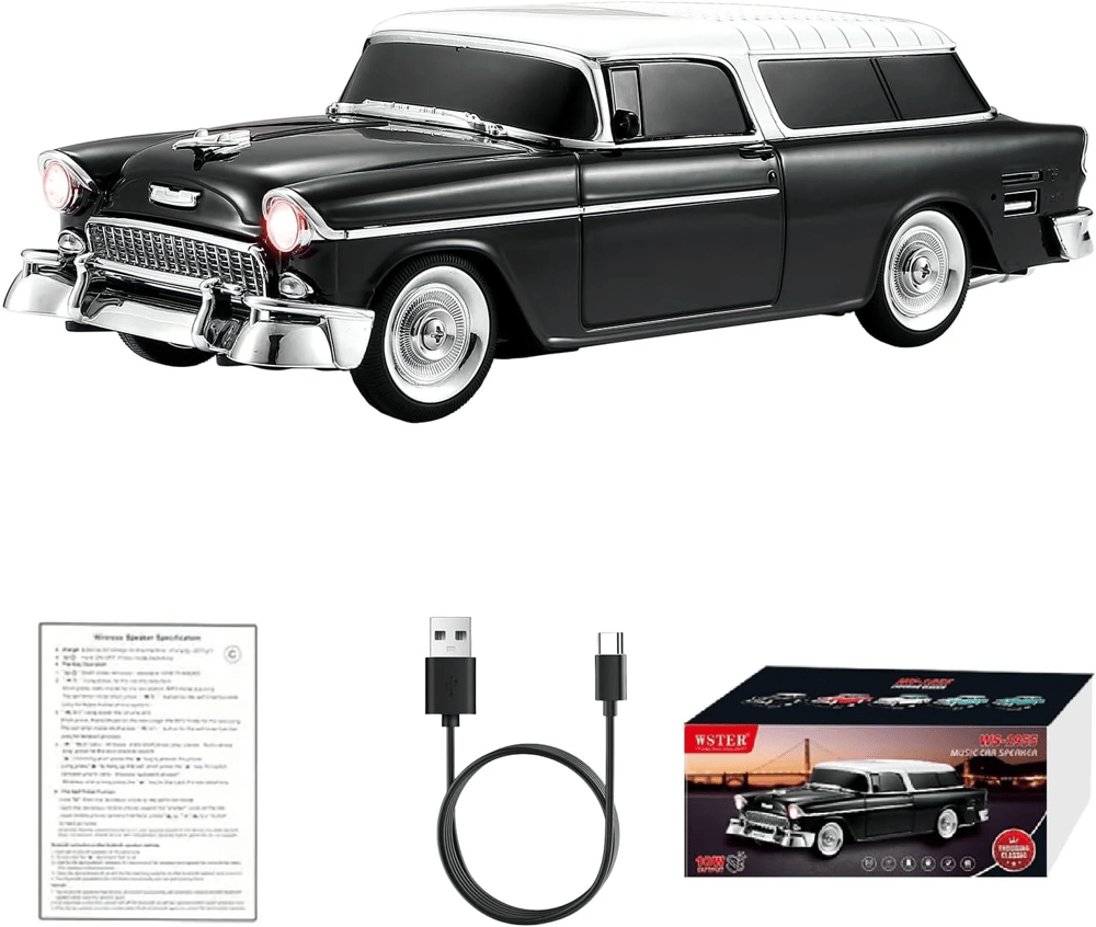 Retro Klasik Araba Bluetooth Hoparlör Kablosuz Hd Ses Fm Radyo Yg-1955 Bx40