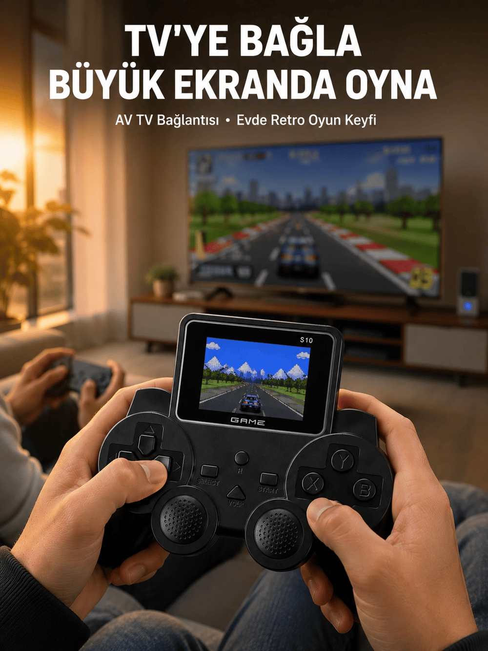 Retro Oyun Konsolu 520 Klasik Oyunlu Şarj Edilebilir El Konsolu