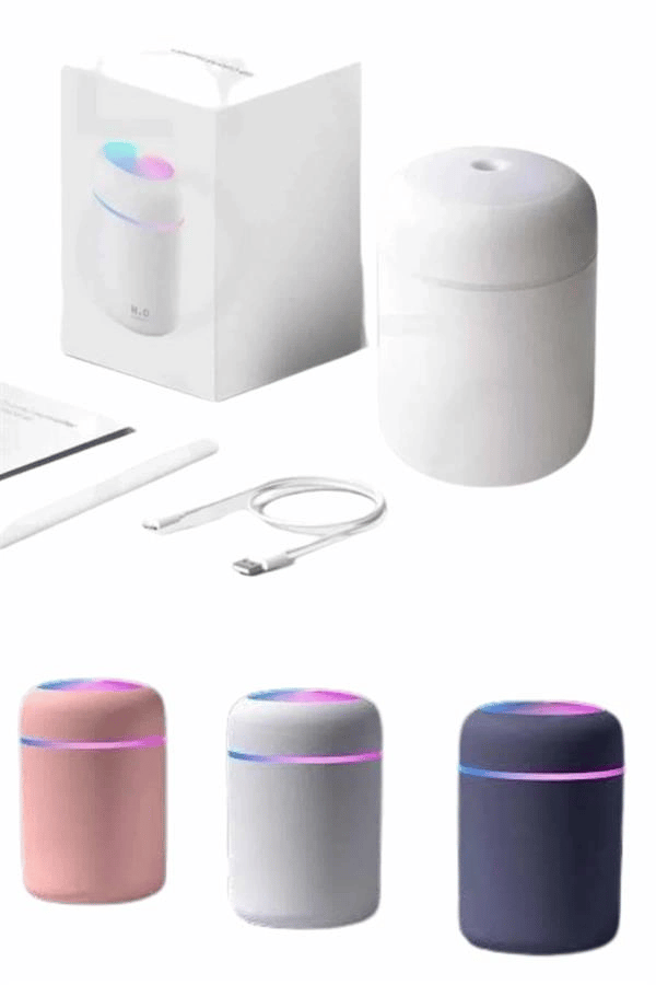 Rgb Işıklı Ulrasonik Ledli Hava Nemlendirici Buhar Makinesi Buhardanlık