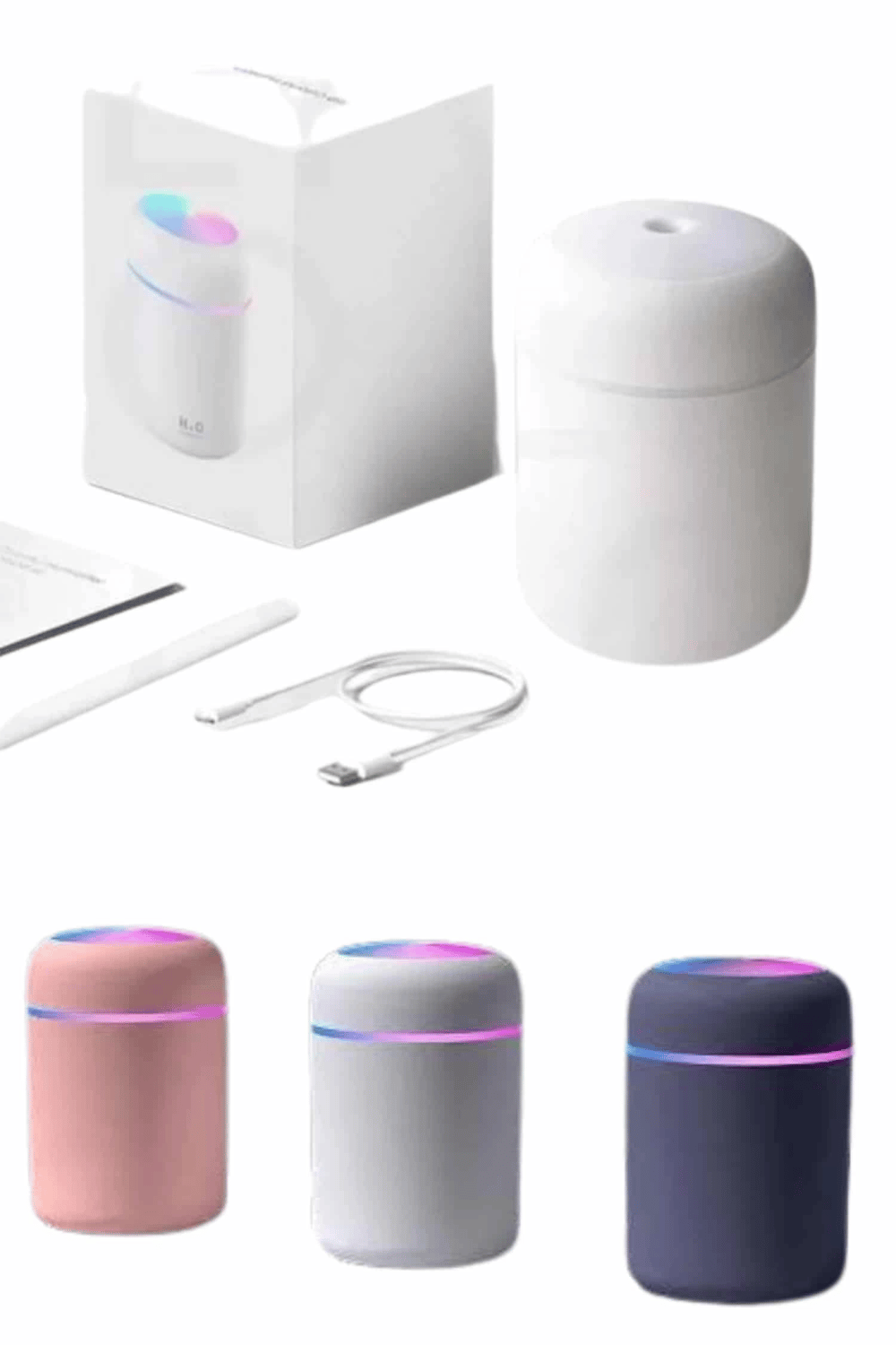 Rgb Işıklı Ulrasonik Ledli Hava Nemlendirici Buhar Makinesi Buhardanlık