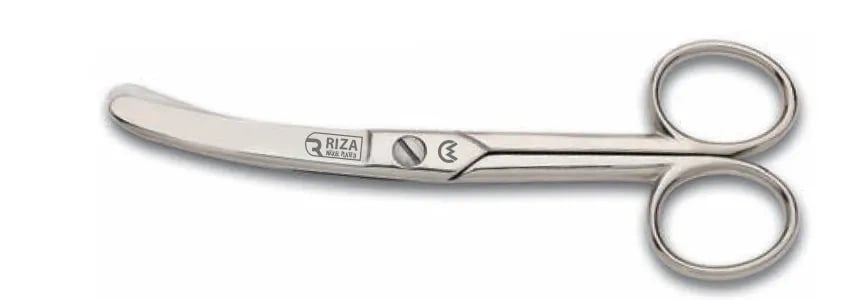 Rıza M-159 Eğri Manifatura Makası No: 5 İnç / 12,70 Cm - Nikel Kaplama