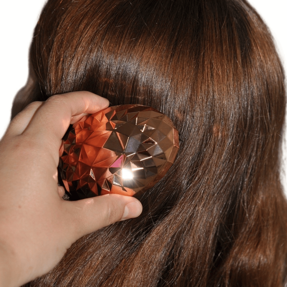 Rose Gold Saç Düzleştirici Tarak Geniş Aralıklı her Saç Tipine Uygun Fırçalı Saç Düzleştirici Bx40