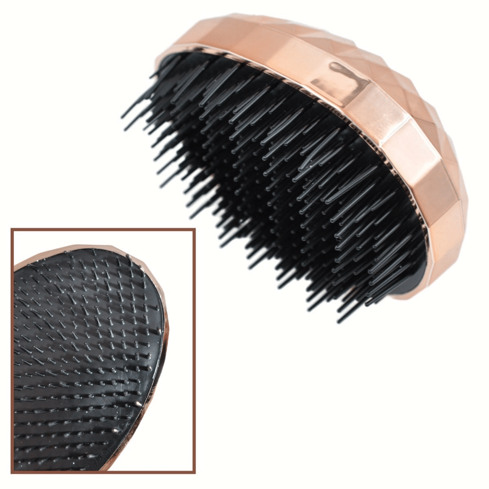 Rose Gold Saç Düzleştirici Tarak Geniş Aralıklı her Saç Tipine Uygun Fırçalı Saç Düzleştirici Bx40