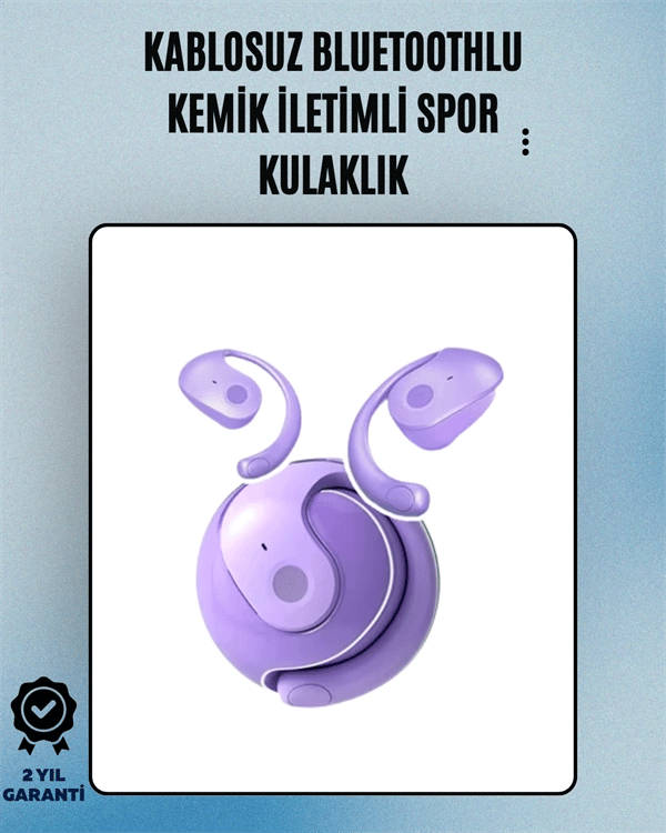 S05 Kablosuz Bluetooth 5.3 Kemik İletimli Spor Kulaklık – IPX4 Suya Dayanıklı, 6 Saat Pil Ömrü