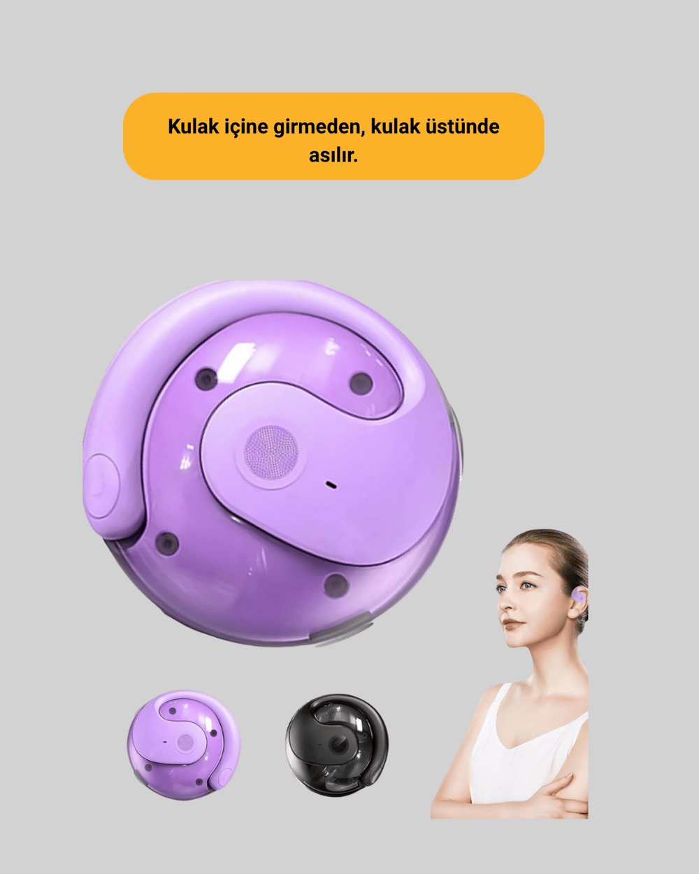 S05 Kablosuz Kulaklık – Küçük Kulak Yapılarına Uygun, Kayma Yapmayan Tasarım