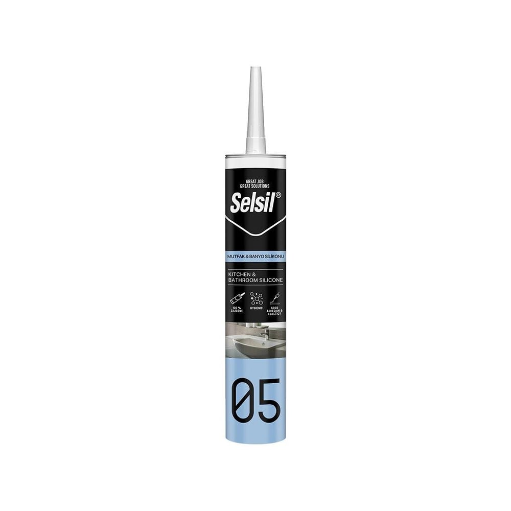 SELSİL 05 ŞEFFAF MUTFAK VE BANYO SİLİKON 280ML (3936)