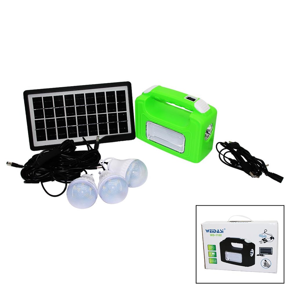 SOLAR SEYYAR PANELLİ - FİŞ ŞARJLI 2İN1 YATAY - OVAL MODEL EL FENERİ  - 3 PARÇA  AMPUL KABLOLU - POWERBANK (3936)