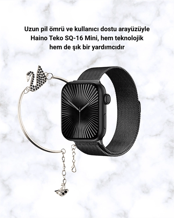 SQ-16 Mini Series 10 Akıllı Saat – 3 Kordon + Hediye Bileklik