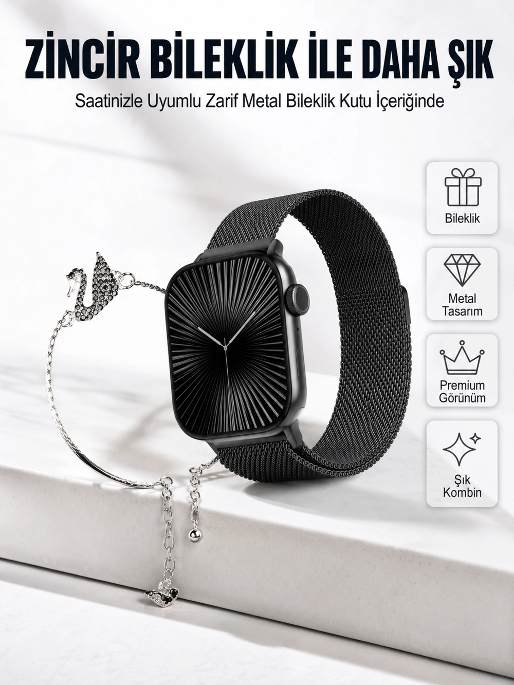 SQ-16 Mini Series 10 Akıllı Saat | Spor Modları, Bildirim ve Müzik Kontrolü