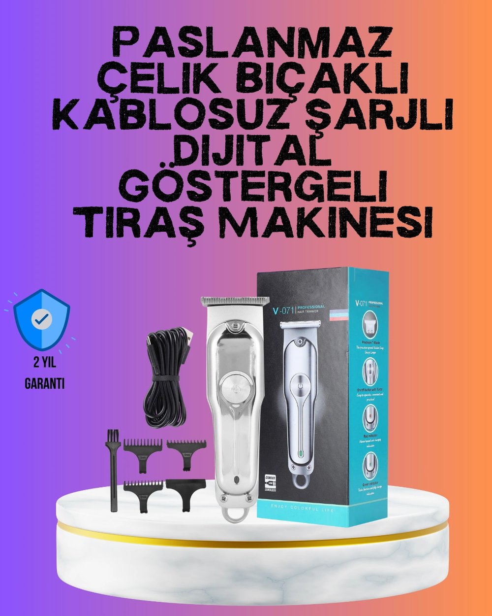 Saç ve Sakal Kesme Makinesi – Profesyonel ve Çok Fonksiyonlu