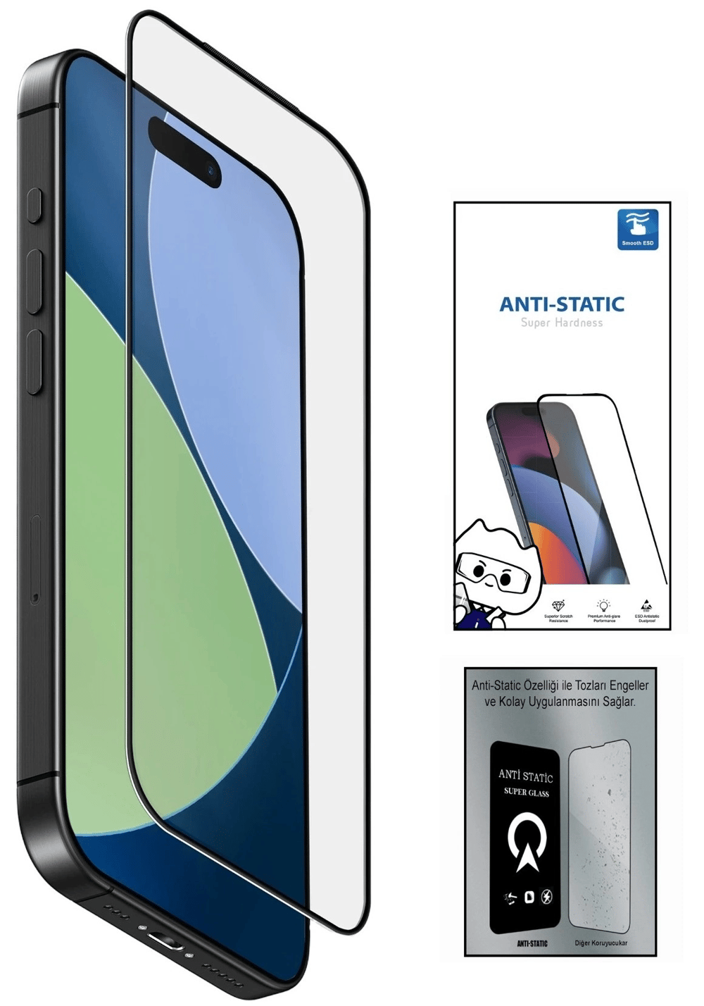 Samsung S23 Plus 6d Anti Static Temperli Cam Ekran Koruyucu Kırılmaz Full Kaplama
