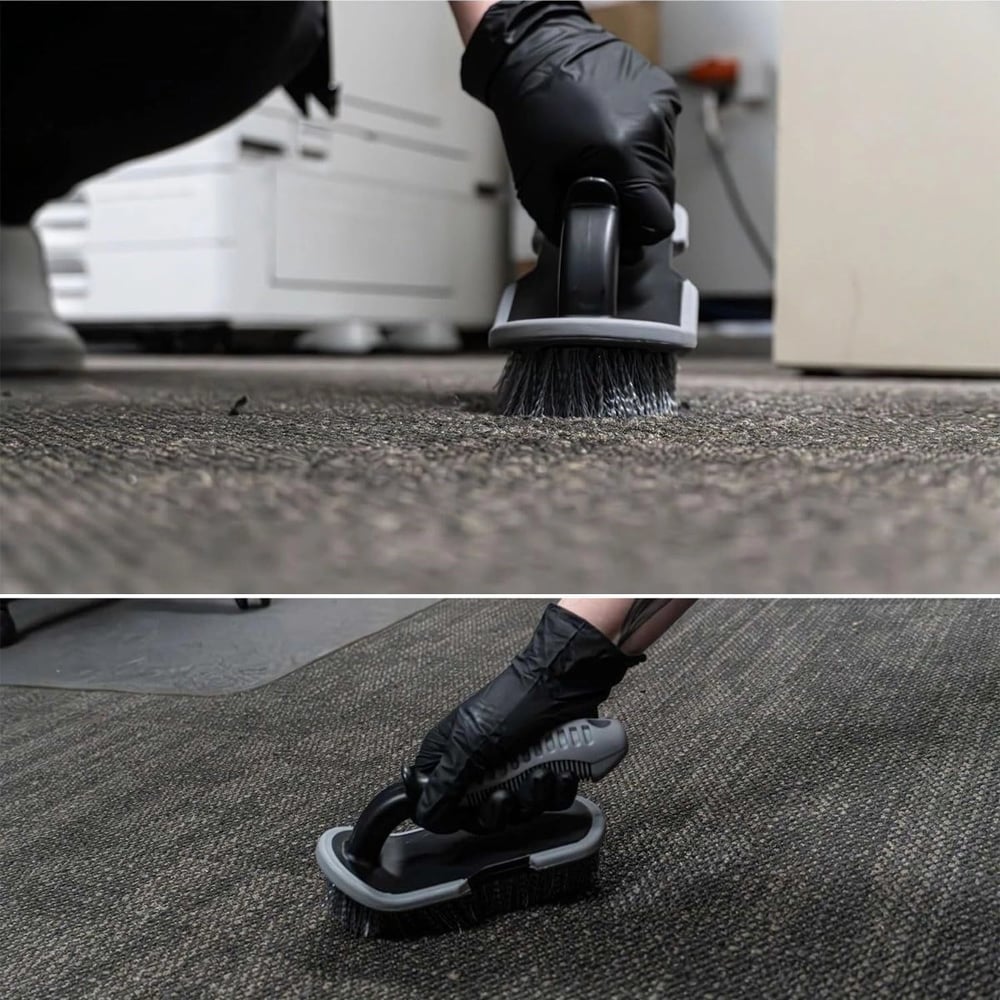 Saplı Halı, Koltuk ve Araç Temizlik Fırçası – Çok Amaçlı İç  Dış Oto, Ev ve Ofis Kullanımı İçin Ergonomik Temizlik Aparatı