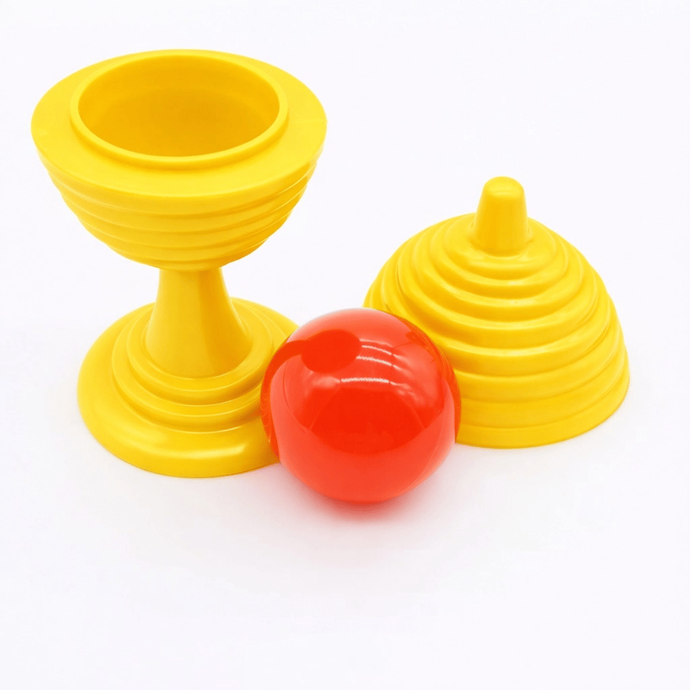 Sarı Renk Sihirli Kupa Top Kaybetme Oyunu 7 Cm Bx40