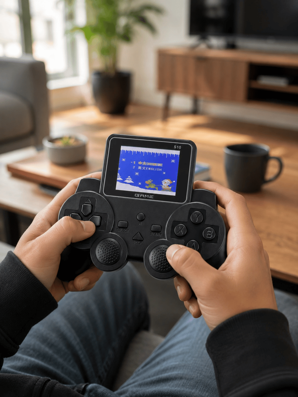 Şarjlı Retro Gamepad Oyun Konsolu 520 Oyunlu TV Çıkışlı El Konsolu