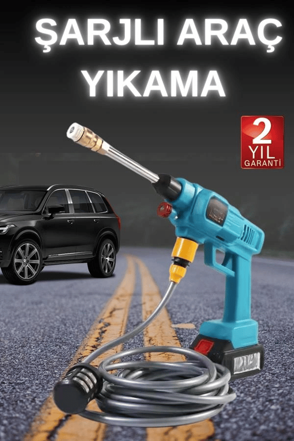 Şarjlı Ve Yüksek Basınçlı Oto Yıkama Makinesi Ve Sulama Tabancası Bahçe Yıkama Makinesi