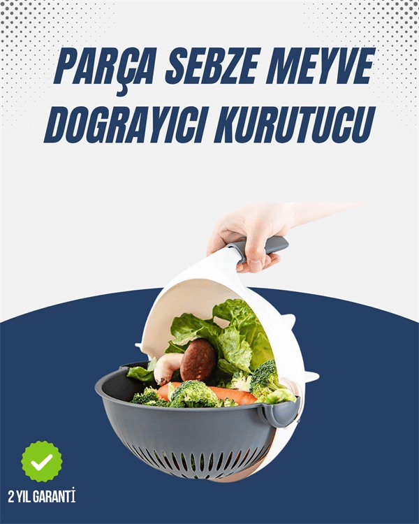 Sebze Doğrama ve Rendeleme İçin Pratik Mutfak Aparatı