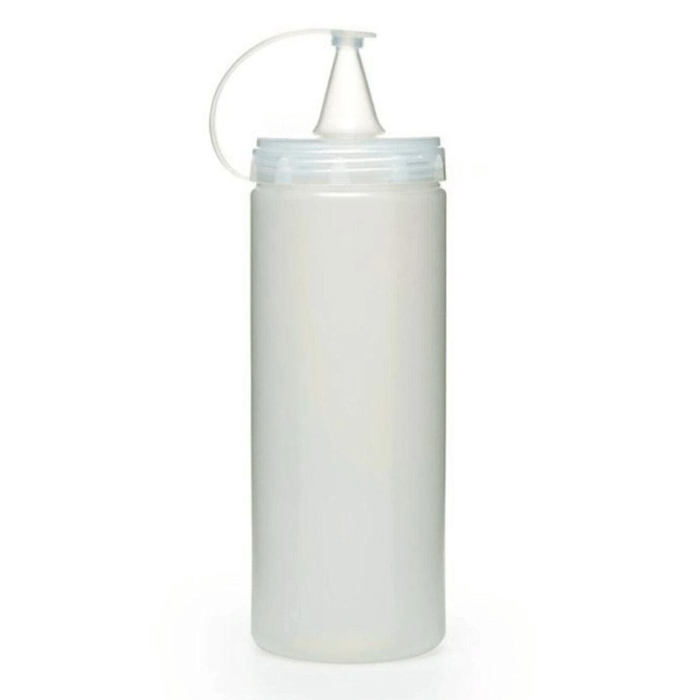 Şeffaf Kapaklı Sızdırmaz Yağlık Sosluk Şişesi Plastik Yağdanlık 400 Ml. Ap-9028 Bx40
