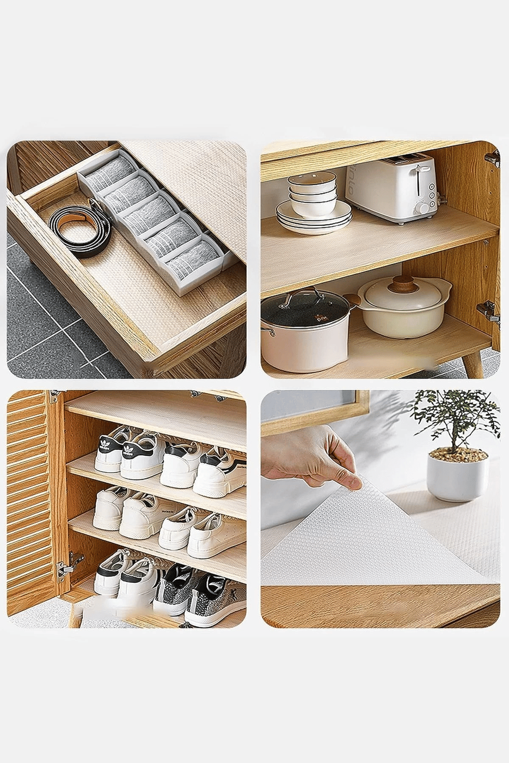 Şeffaf Raflık Kaymaz Dolap Içi Çekmece Raf Örtüsü Kaydırmaz 45 Cm X 3 Metre Koruyucu Ev Ürünü