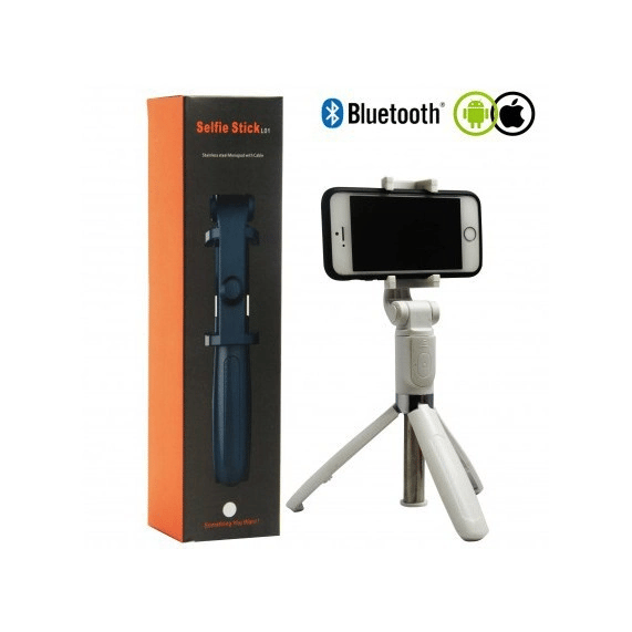 Selfie Stick L01 Bluetooth Kumandalı Selfie Çubuğu Tripod Monopod Bx40