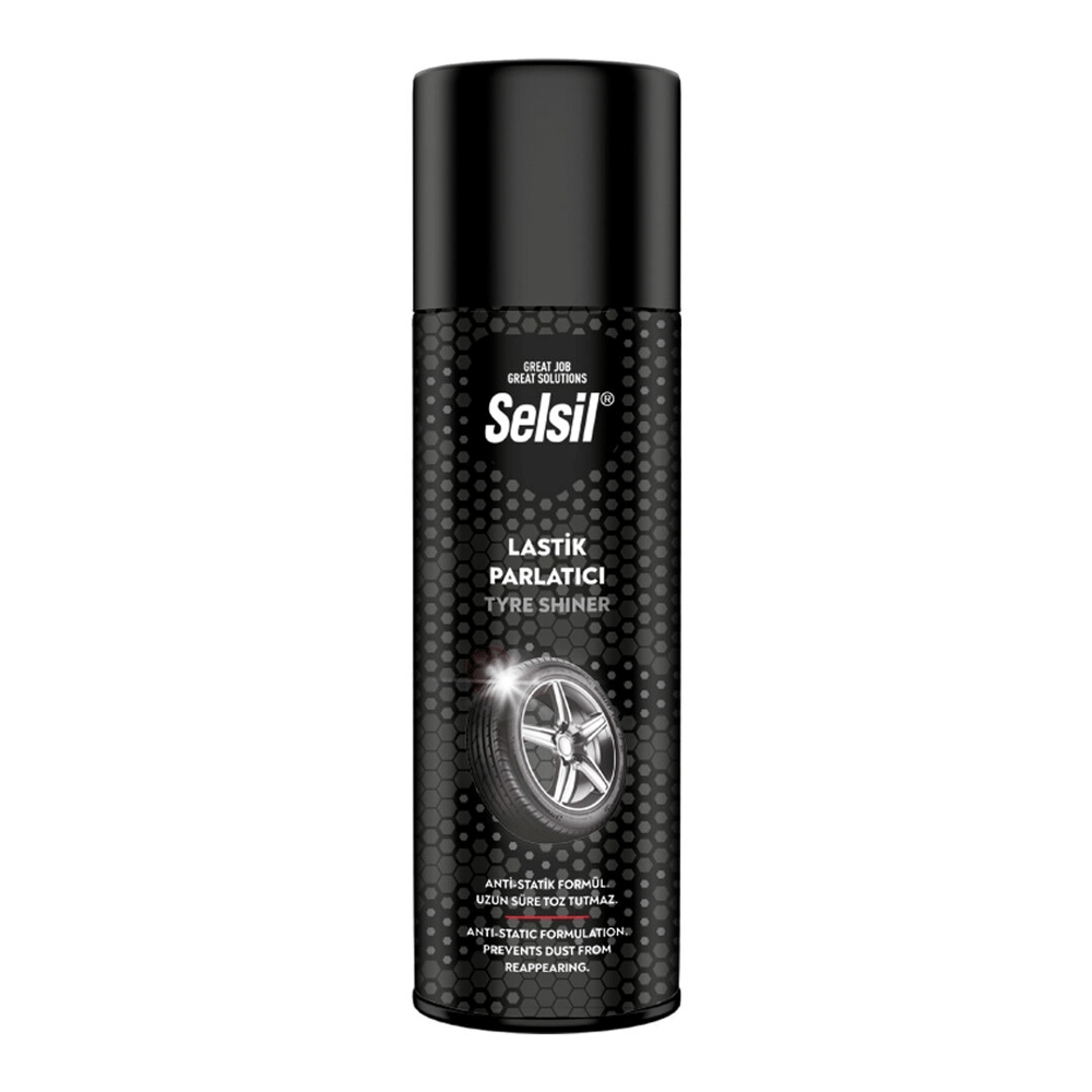 Selsil Oto - Araç Lastik Parlatıcı - Temizleyici Sprey 500ml Bx40