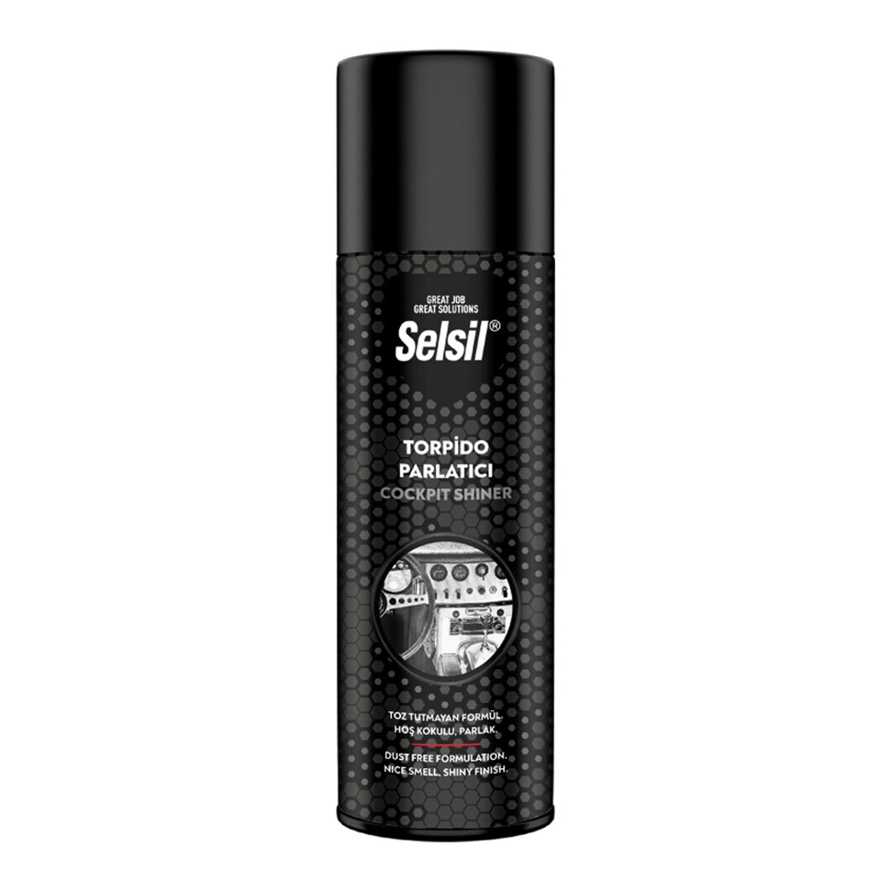 Selsil Oto - Araç Torpido Parlatıcı Sprey 200ml Hoş Kokulu - Parlak - Toz Tutmayan Formül Bx40