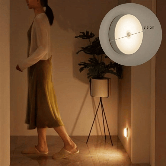 Sensörlü Mıknatıslı Yapışkanlı - Çekmece - Dolap Köşe Aydınlatıcı Kablosuz Şarjlı Led Spot Mutfak Lamba Bx40