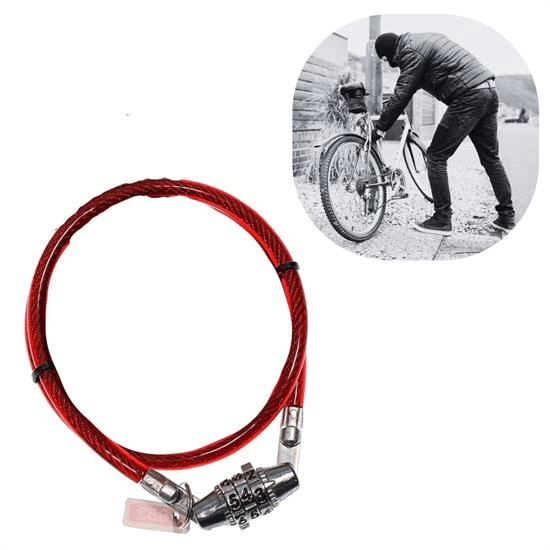 Şifreli Pratik Ve Sağlam Bisiklet Kilidi Bx40